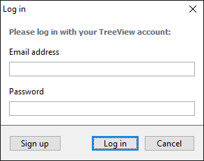 Syncing with TreeView Online - Login